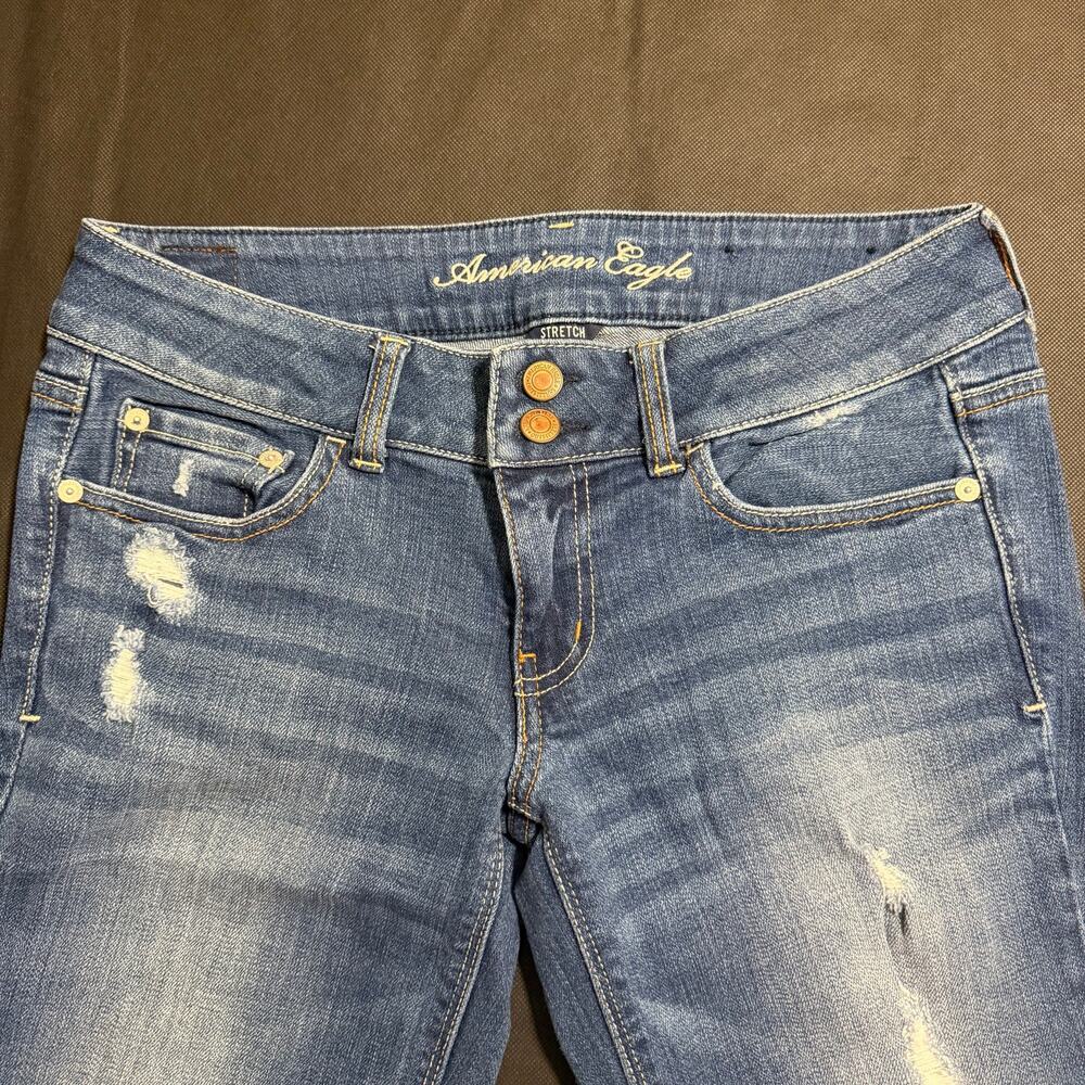 American Eagle Jeans Artist size 8 distressed - Picture 2 of 4